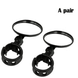 TANDT Bicycle Rearview Mirror Handlebar Rotating Cycling Rear View MTB Accessories mirrors Convex Adjustable  Flexible Extended