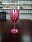 Wine Party Champagne Coupes Glass Cocktail Glass Champagne Flutes Plating Wine Cup Goblet Electroplated Plastic Cups one piece