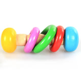 Kids Rattle Toys for 0-12 Months Nordic Baby Gym Play Nursery Sensory Ring-pull Teether Toy Stroller Wooden Pendant Toddler Room