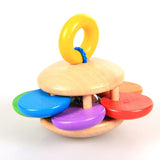 Kids Rattle Toys for 0-12 Months Nordic Baby Gym Play Nursery Sensory Ring-pull Teether Toy Stroller Wooden Pendant Toddler Room