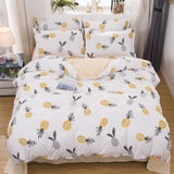 Tropical Plants Leaves 4pcs Girl Boy Kid Bed Cover Set Duvet Cover Adult Child Bed Sheet Pillowcase Comforter Bedding Set 61075