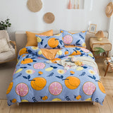 Tropical Plants Leaves 4pcs Girl Boy Kid Bed Cover Set Duvet Cover Adult Child Bed Sheet Pillowcase Comforter Bedding Set 61075