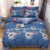 Tropical Plants Leaves 4pcs Girl Boy Kid Bed Cover Set Duvet Cover Adult Child Bed Sheet Pillowcase Comforter Bedding Set 61075