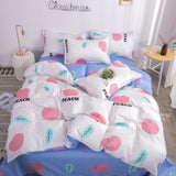 Tropical Plants Leaves 4pcs Girl Boy Kid Bed Cover Set Duvet Cover Adult Child Bed Sheet Pillowcase Comforter Bedding Set 61075