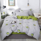 Tropical Plants Leaves 4pcs Girl Boy Kid Bed Cover Set Duvet Cover Adult Child Bed Sheet Pillowcase Comforter Bedding Set 61075