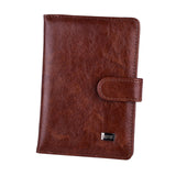 UNISEX Leather Wallet as Travel Passport Holder Cover