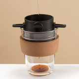 Foldable & Portable Stainless Steel Drip Coffee Maker with Coffee Tea Holder