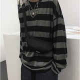 UNISEX Harajuku Oversized Long Sleeve Street Stripe T-shirt