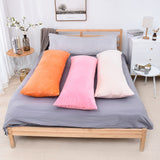 Superfine Plush Body Pillow Cover Plain Super Soft Long Pillow Case 50x70 Home Fall Decor Queen Size Nordic Pillowcase Bedding