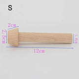 1Pcs Wooden Egg Tart Mould Double Portable Pastry Pusher DIY Baking Supplies Egg Tart Tamper Kitchen Tools