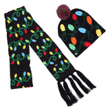 ON SALE! 2020 New Year LED Knitted Christmas Hat Beanie Light Up Illuminate Warm Hat For Kids Adults New Year Christmas Decor