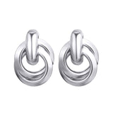 Fashion Metal Women Drop Earrings Hollow Geometric Dangle Earrings for Girls Punk Round Earrings Fashion Brincos Gift