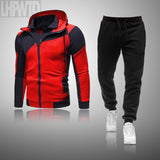 2020 Two Pieces Set Tracksuit Men's hoodie Sets Sportswear Thick Hoodie+Pants Sport Suits Casual Sweatshirt And Sweatpants