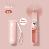 JISULIFE Handheld Fan Mini Fans Ventilador USB Rechargeable Fan 4800mAh