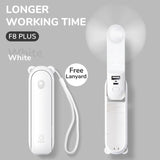 JISULIFE Handheld Fan Mini Fans Ventilador USB Rechargeable Fan 4800mAh