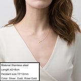 JUJIE Stainless Steel Choker Chain Necklaces For Women 2020 Classic Gold Layered Necklace Sets Jewelry Wholesale/Dropshipping
