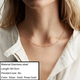 JUJIE Stainless Steel Choker Chain Necklaces For Women 2020 Classic Gold Layered Necklace Sets Jewelry Wholesale/Dropshipping