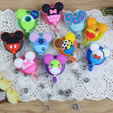 eTya Cartoon Cute Silicone Credit Card Holder Women Men Kid Student  Retractable Badge Reel ID Name Bus Card Badge Holder