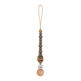 Baby Pacifier Clips Silicone Beads Wooden Ring Pacifier Chain Infant Nipple Appease Soother Chain Clips Dummy Holder Nipple Clip
