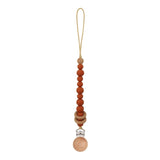 Baby Pacifier Clips Silicone Beads Wooden Ring Pacifier Chain Infant Nipple Appease Soother Chain Clips Dummy Holder Nipple Clip