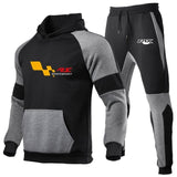 2020 new2 Pieces Sets Tracksuit BMW printing Men Hooded Sweatshirt+pants Pullover Hoodie Sportwear Suit   Casual Men Clothes