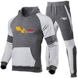 2020 new2 Pieces Sets Tracksuit BMW printing Men Hooded Sweatshirt+pants Pullover Hoodie Sportwear Suit   Casual Men Clothes