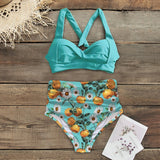 Sexy High Waist Bikini 2020 Halter Plus Size Swimwear Women Swimsuit Female Bikini Set Bodysuit Bathing Suit Summer Biquini XXL