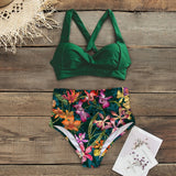 Sexy High Waist Bikini 2020 Halter Plus Size Swimwear Women Swimsuit Female Bikini Set Bodysuit Bathing Suit Summer Biquini XXL