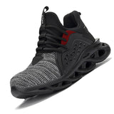 MJYTHF Safety Shoes Men Puncture-Proof Work Sneakers Men Steel Toe Shoes Work Boots Indestructible Safety Boots Male Shoes 2020