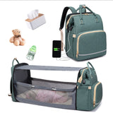 Mommy Diaper Bag Newborn Baby Bed Backpack  Crib Bassinet Travel Convenience Free Send Hooks With  Pad