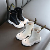 Children's Shoes 2020 Spring New boys girls Microfiber leather  Martin boots Anti-kick Soft bottom Wearable boots size 26 to 37 - shopwishi 