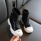 Children's Shoes 2020 Spring New boys girls Microfiber leather  Martin boots Anti-kick Soft bottom Wearable boots size 26 to 37 - shopwishi 