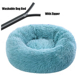 Thick cutton round dog bed super soft long plush pet cat mat for dogs nest Cushion Bed winter warm  pets sofa Dog Kennel