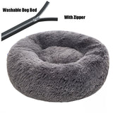 Thick cutton round dog bed super soft long plush pet cat mat for dogs nest Cushion Bed winter warm  pets sofa Dog Kennel