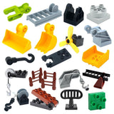 Creativity Big Size Building Blocks Construction Mechanical Accessories Hook Ladder Compatible Duplos Assemble Toys For Children - shopwishi 