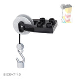 Creativity Big Size Building Blocks Construction Mechanical Accessories Hook Ladder Compatible Duplos Assemble Toys For Children - shopwishi 