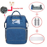 Mommy Diaper Bag Newborn Baby Bed Backpack  Crib Bassinet Travel Convenience Free Send Hooks With  Pad