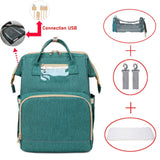 Mommy Diaper Bag Newborn Baby Bed Backpack  Crib Bassinet Travel Convenience Free Send Hooks With  Pad