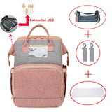 Mommy Diaper Bag Newborn Baby Bed Backpack  Crib Bassinet Travel Convenience Free Send Hooks With  Pad