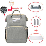 Mommy Diaper Bag Newborn Baby Bed Backpack  Crib Bassinet Travel Convenience Free Send Hooks With  Pad