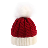 2020 New Fashion Children Winter Hats Baby Kids Girl Solid Knitted Beanies Caps Hair Ball Thick Baby Boys Girls Winter Warm Hat