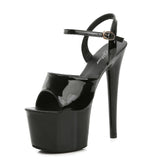 Stripper Heels Women Shoes 2020 Summer Platform High Heels Sandals Thin-heeled 17cm Mixed Colors Sexy Waterproof  Wedding shoe