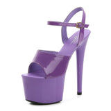 Stripper Heels Women Shoes 2020 Summer Platform High Heels Sandals Thin-heeled 17cm Mixed Colors Sexy Waterproof  Wedding shoe