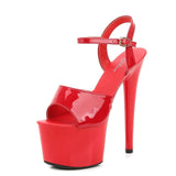 Stripper Heels Women Shoes 2020 Summer Platform High Heels Sandals Thin-heeled 17cm Mixed Colors Sexy Waterproof  Wedding shoe