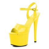 Stripper Heels Women Shoes 2020 Summer Platform High Heels Sandals Thin-heeled 17cm Mixed Colors Sexy Waterproof  Wedding shoe