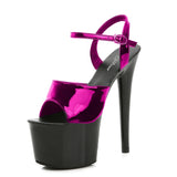 Stripper Heels Women Shoes 2020 Summer Platform High Heels Sandals Thin-heeled 17cm Mixed Colors Sexy Waterproof  Wedding shoe