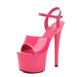Stripper Heels Women Shoes 2020 Summer Platform High Heels Sandals Thin-heeled 17cm Mixed Colors Sexy Waterproof  Wedding shoe