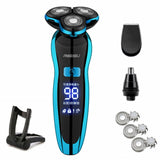 Fast Charging Rechargeable Electric Shaver Machine for Men Beard for Wet-Dry Dual Use and Water Proof