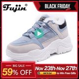 FUJIN Women Casual Sneakers Winter Sneakers Breathable Women's Shoes Female Summer Comrfortable Platform Snow Boots Shoes Women
