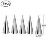 5/10Pcs Conical Tube Cone Roll Moulds Spiral Croissants Molds Cream Horn Mould Pastry Mold Cookie Dessert Kitchen Baking Tool